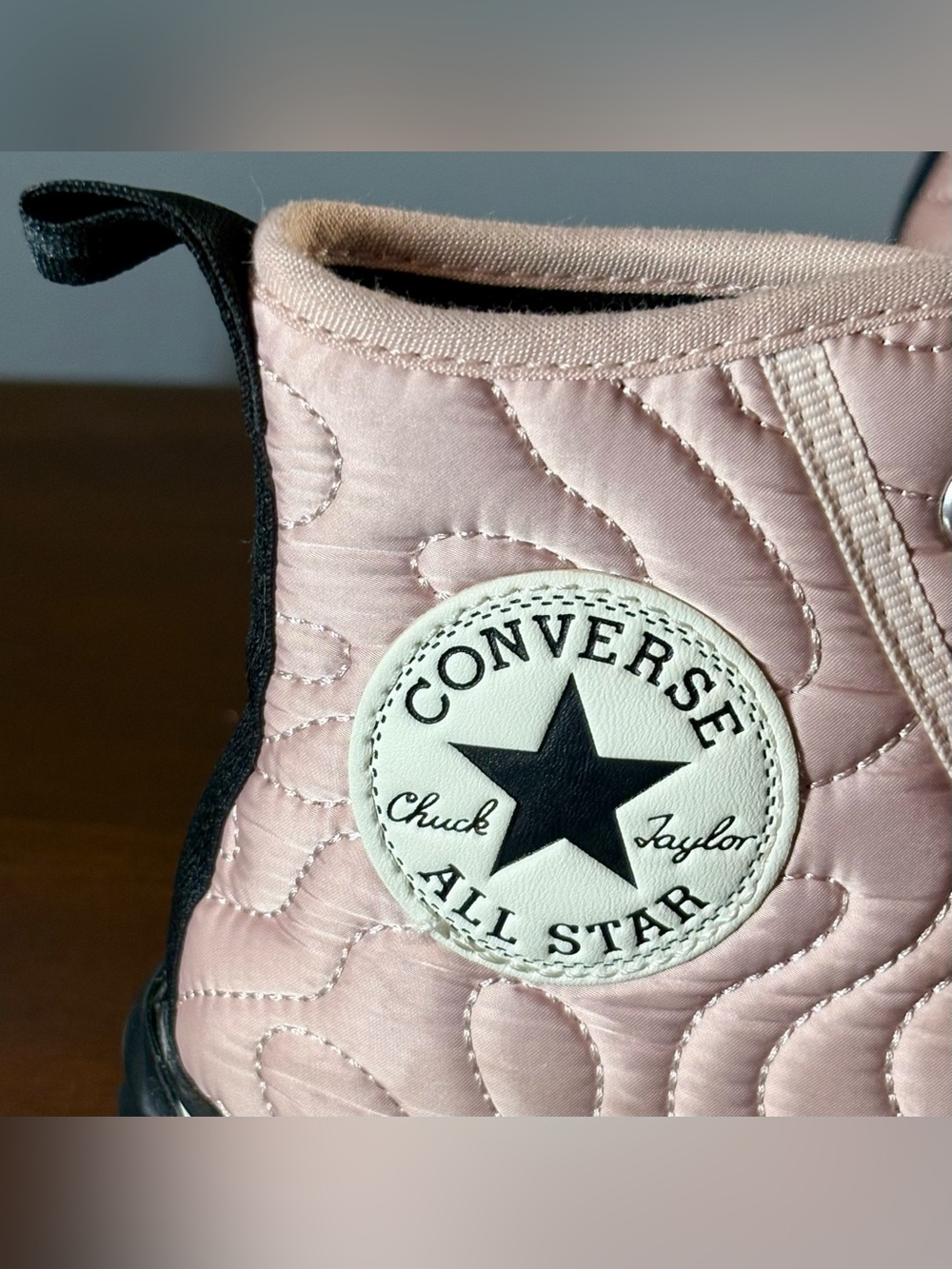 Converse Run Star Hike Platform Quilted High Top - Pink Sage (Womens) Size 7.5 - Picture 7 of 7